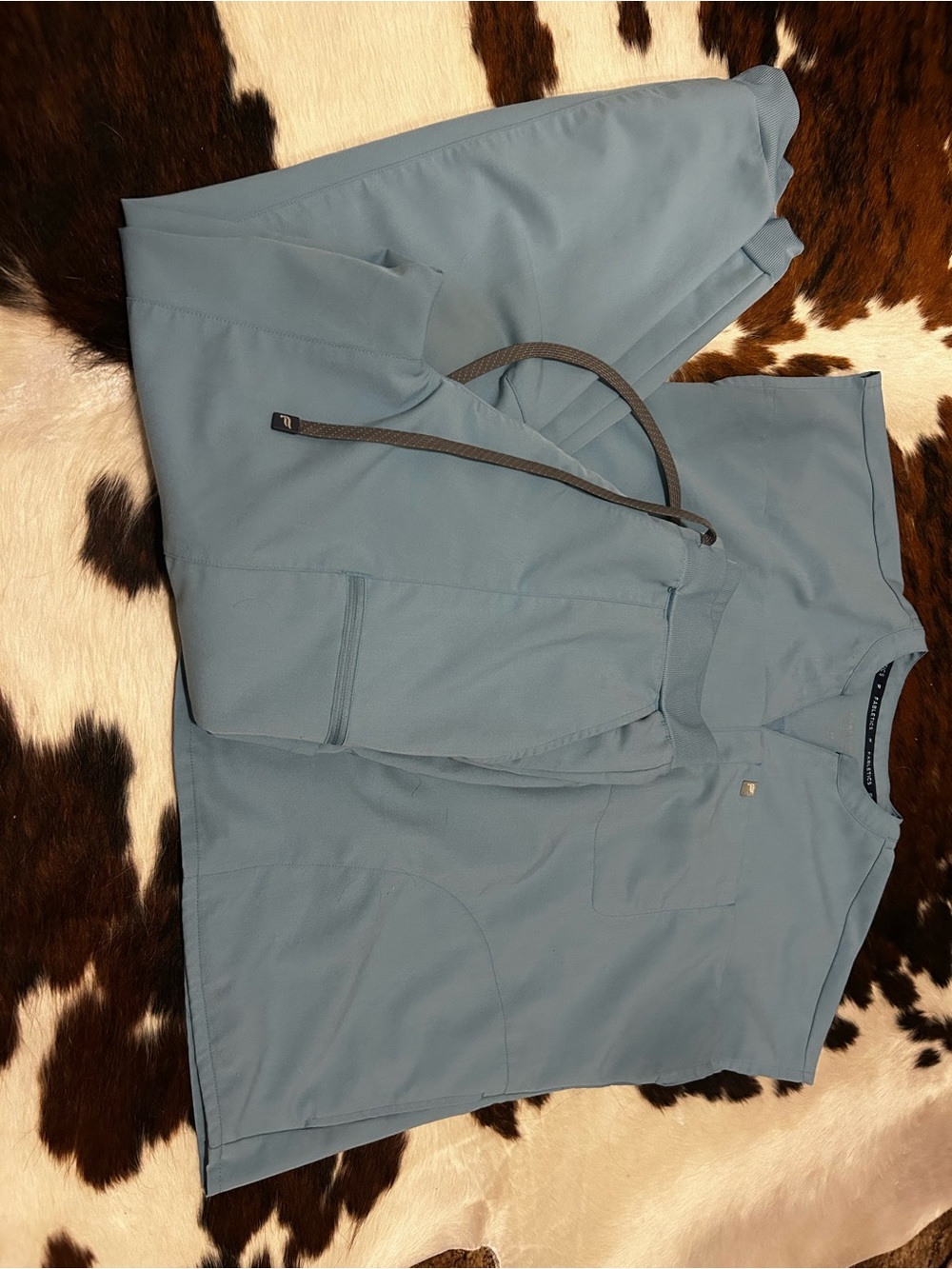 Fabletics Women's Track Joggers and Top Set in Slate Blue